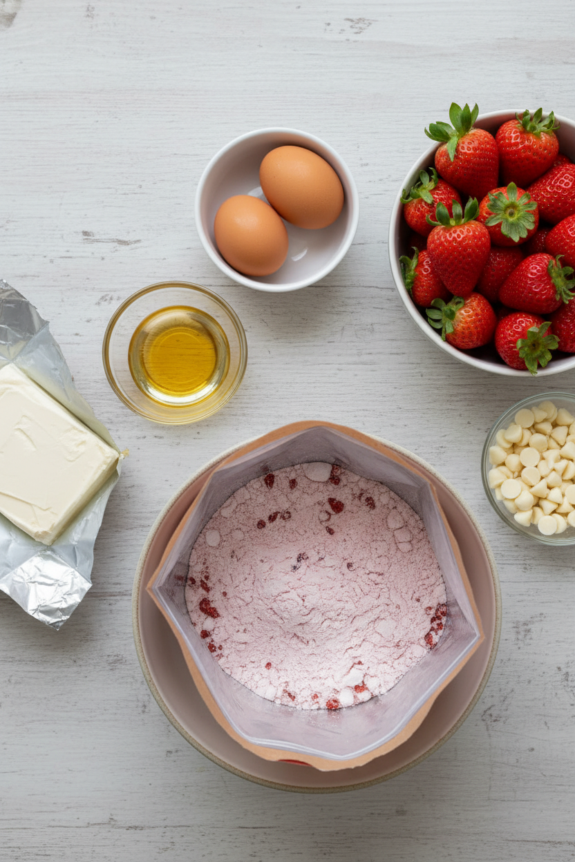 My Favorite Strawberry White Chocolate Cream Cheese Cake