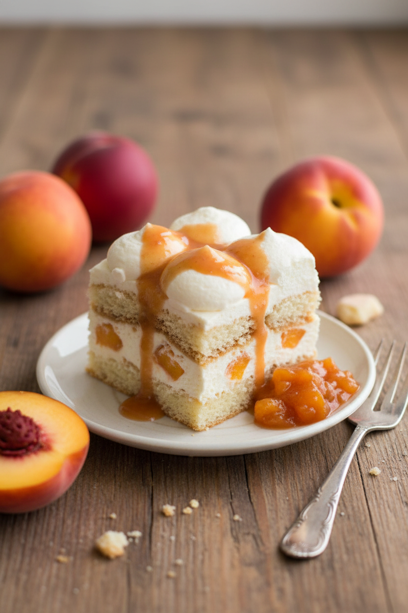 My Favorite Summer Peach Tiramisu Recipe