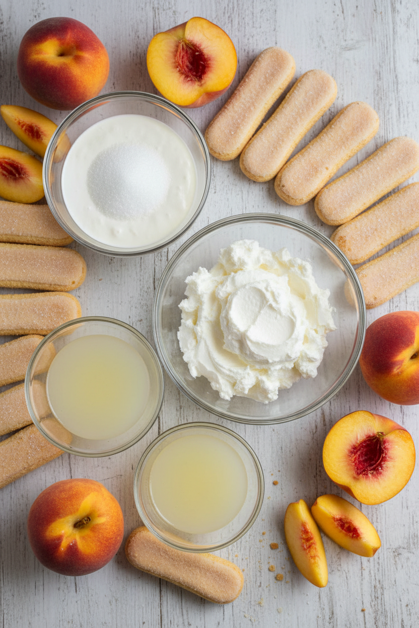 My Favorite Summer Peach Tiramisu Recipe