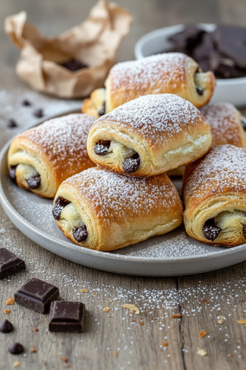 My Flaky Chocolate Croissants with Laminated Dough