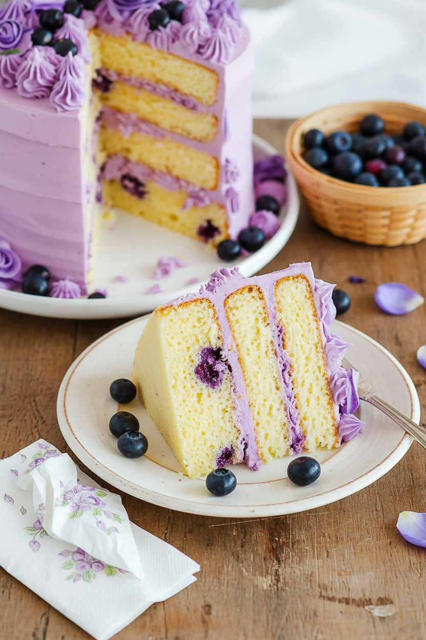My Floral Lavender Layer Cake Recipe
