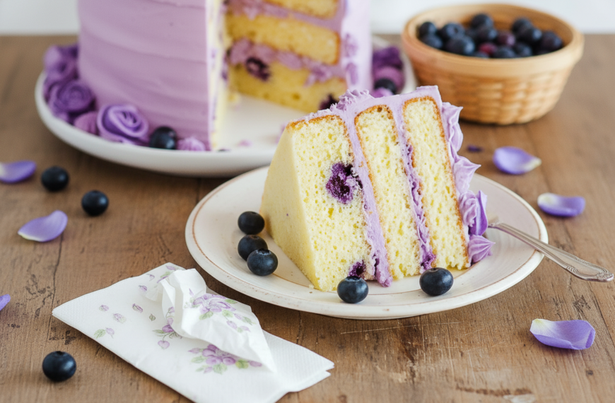 My Floral Lavender Layer Cake Recipe
