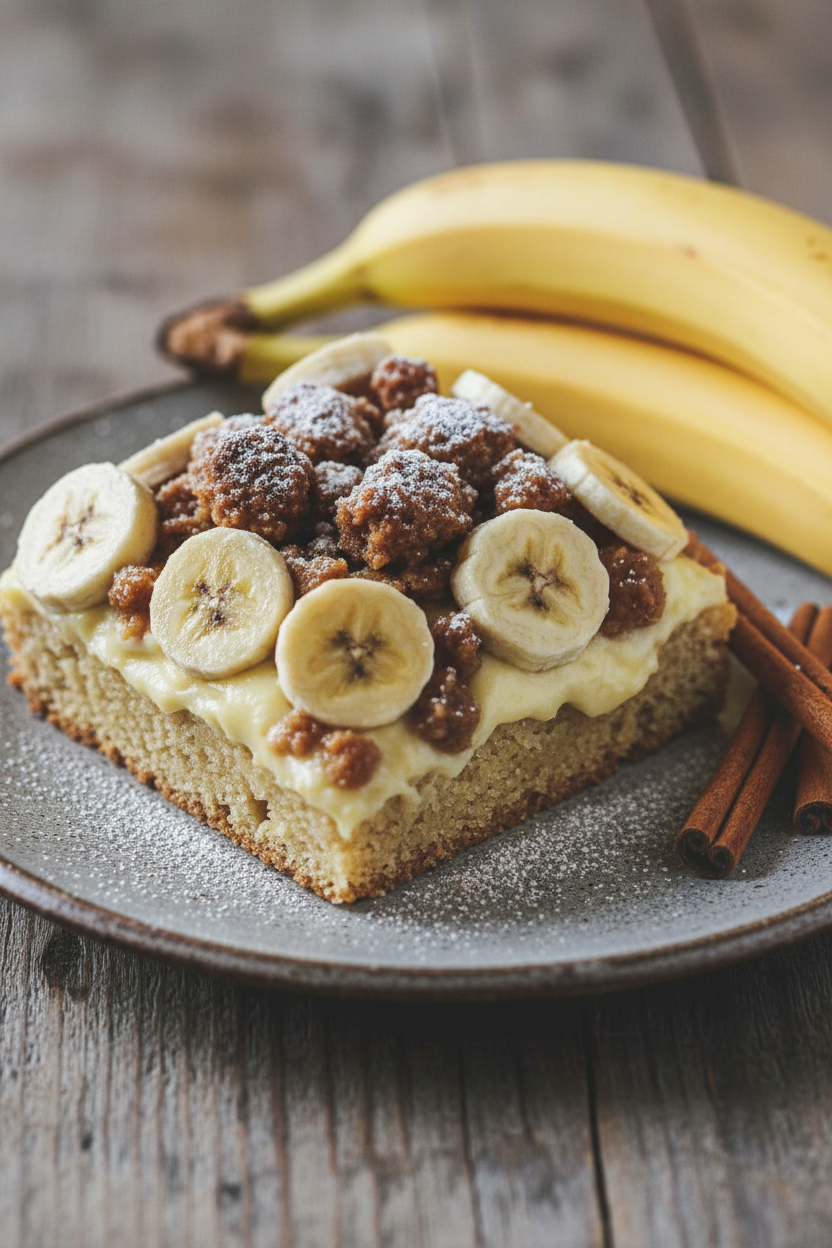 My Gooey Banana Streusel Dessert Bake