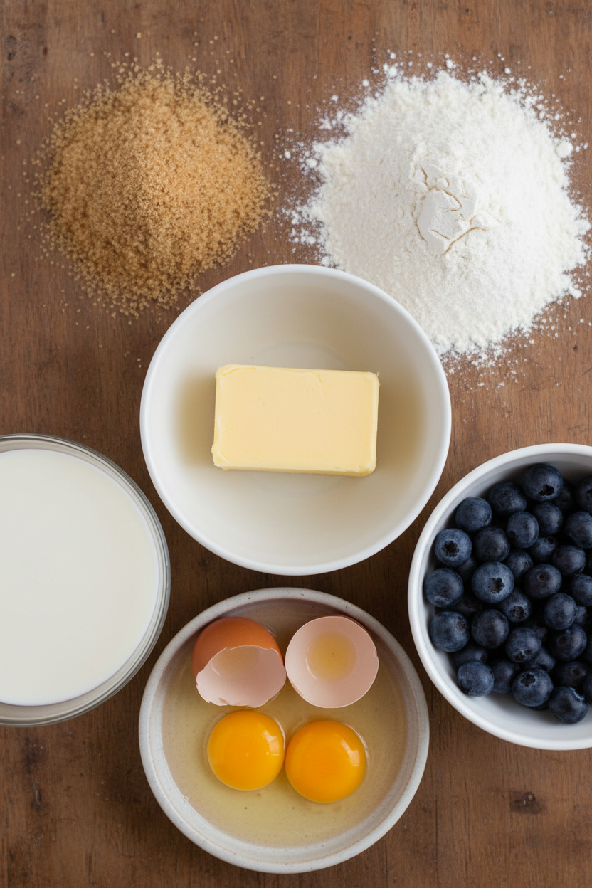 My Gooey Blueberry Upside-Down Cake