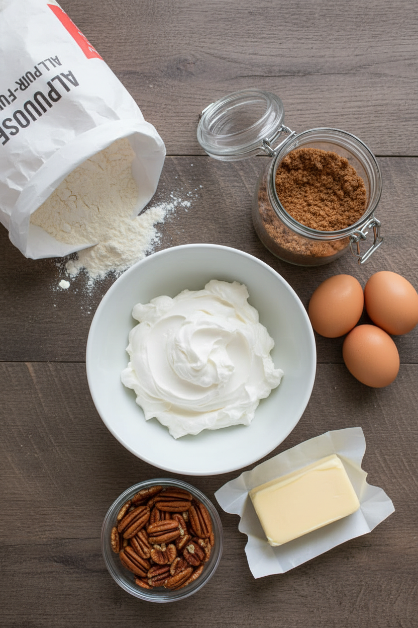 My Gooey Butter Pecan Streusel Muffins