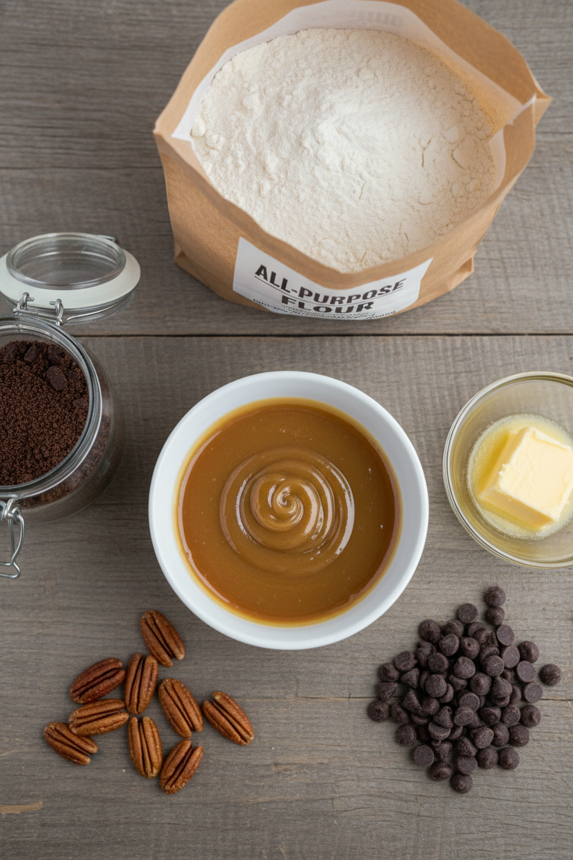 My Gooey Chocolate Pecan Caramel Bars Recipe