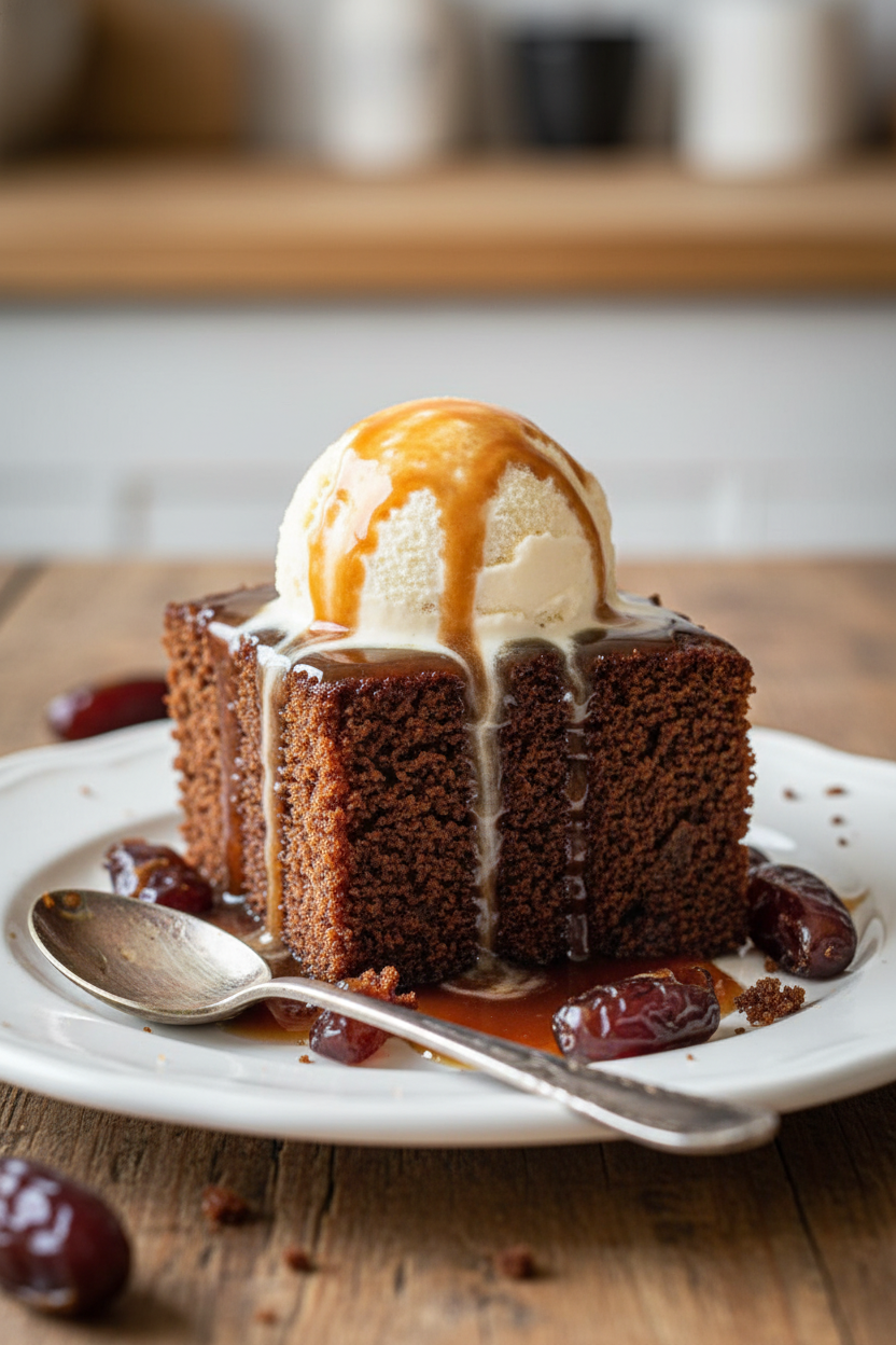 My Gooey Date Cake with Warm Toffee Sauce