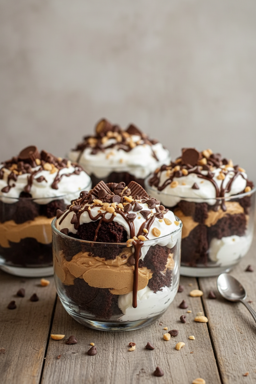 No-Bake Peanut Butter Chocolate Ganache Bars