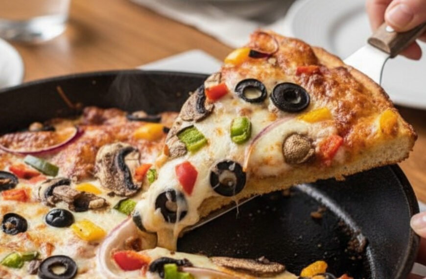 The Ultimate Crispy Pan Pizza (No-Knead Homemade Recipe)