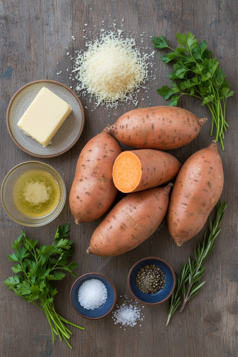 Parmesan Herb Sweet Potato Bites