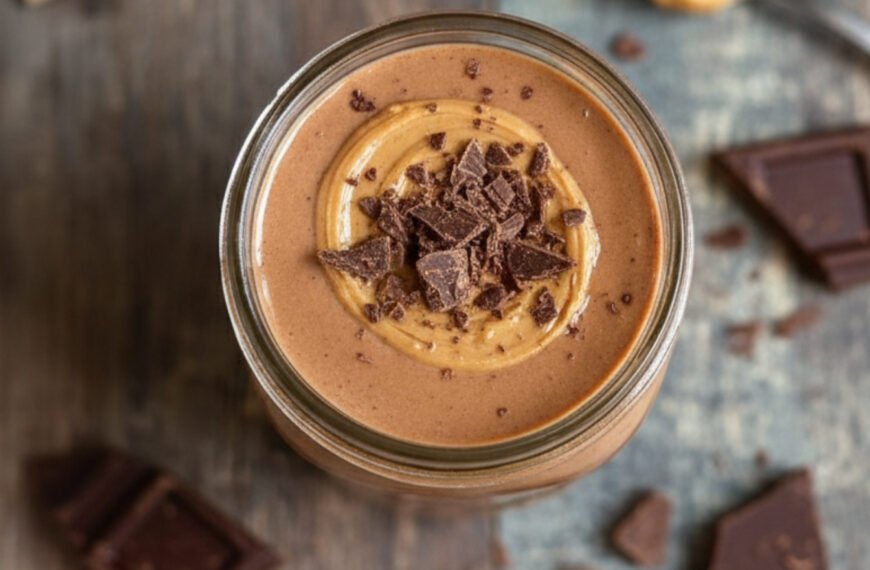 Simple Peanut Butter Cup Protein Smoothie