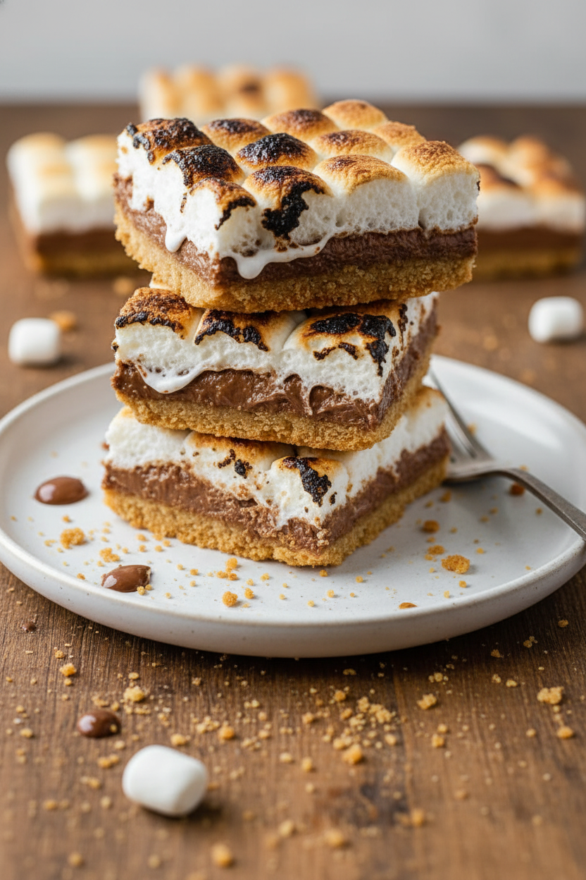 Perfectly Toasted S'mores Bars Recipe
