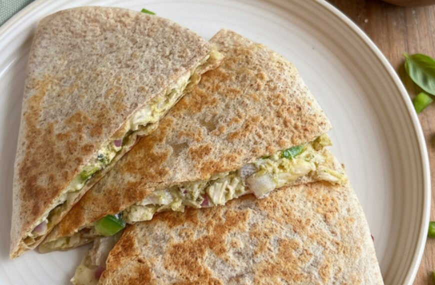 Quick 15-Minute Pesto Chicken Quesadillas