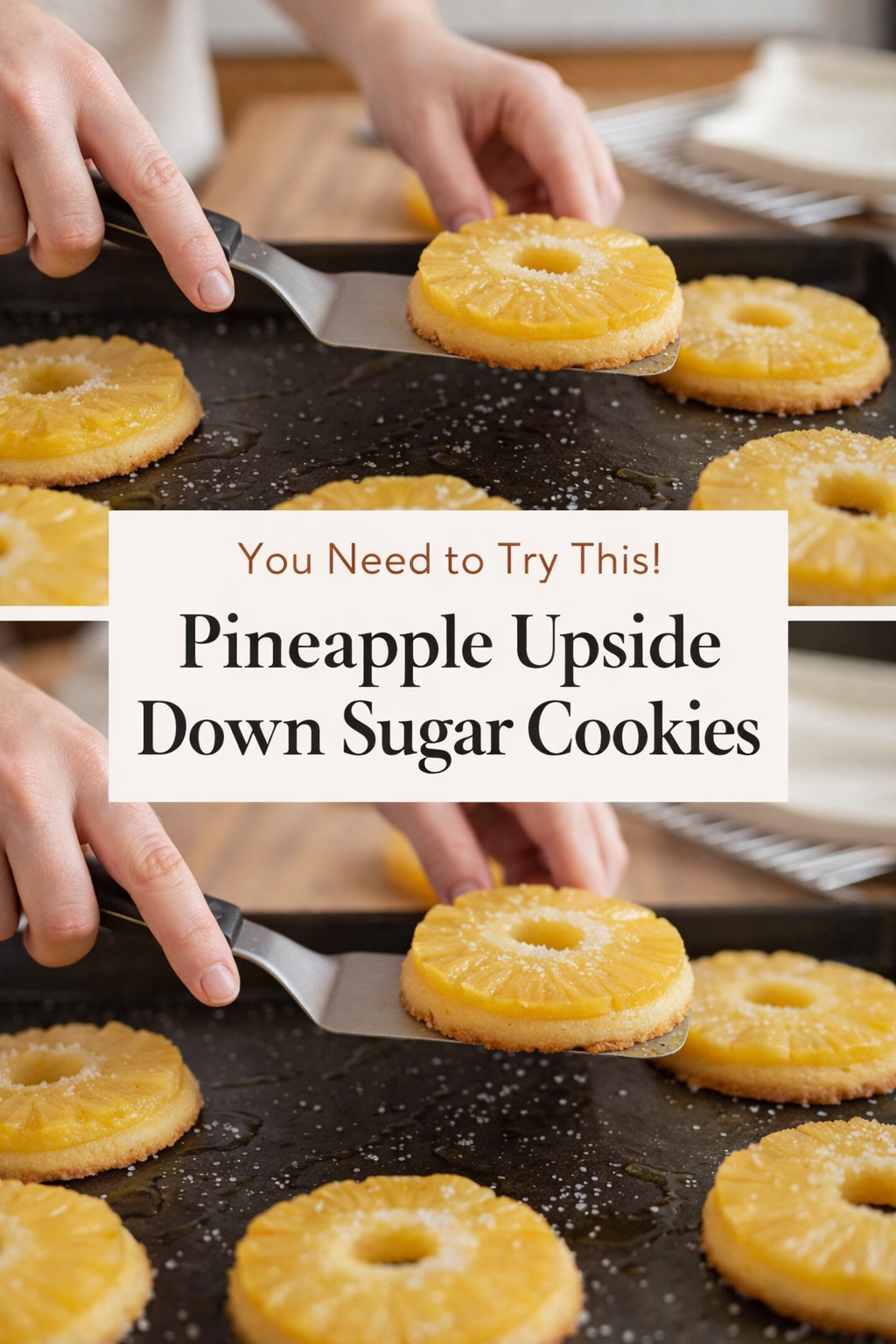 Pineapple Upside Down Sugar Cookies