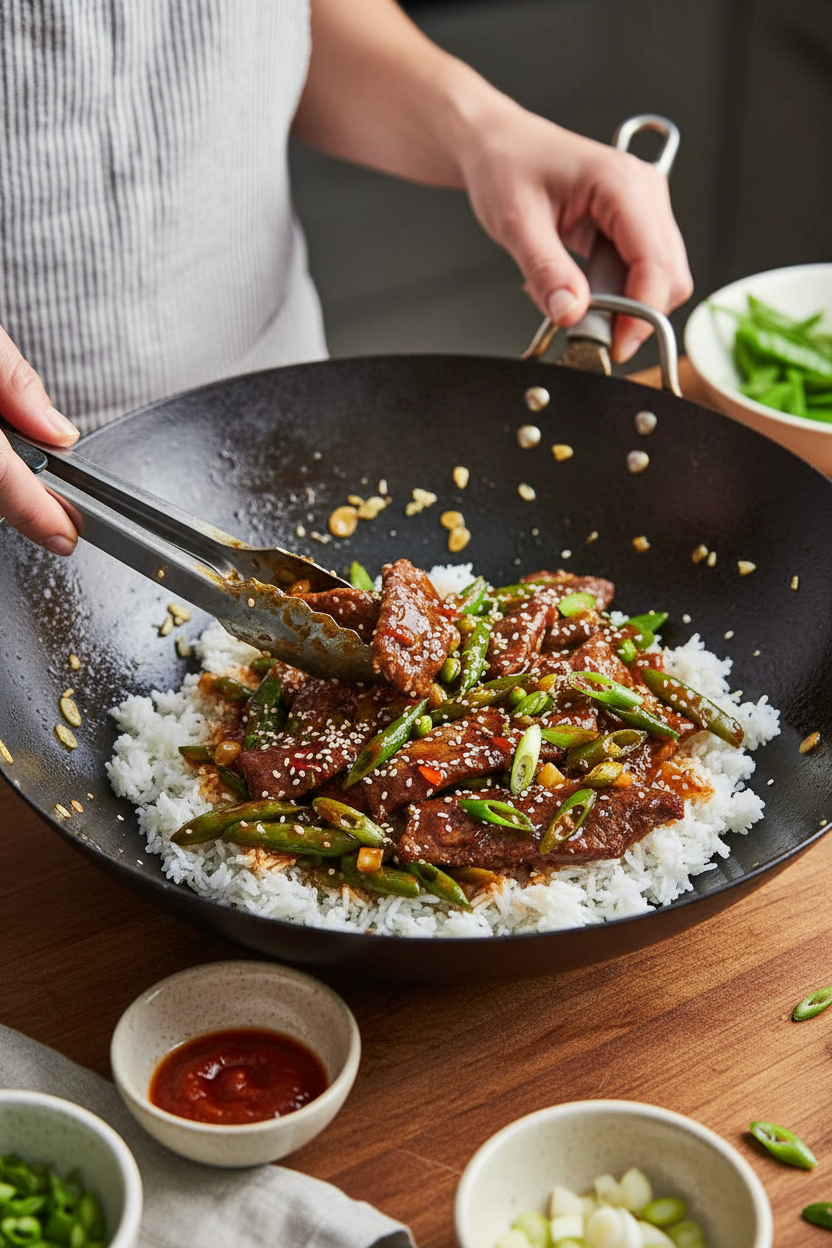Quick Beef and Snap Pea Stir Fry