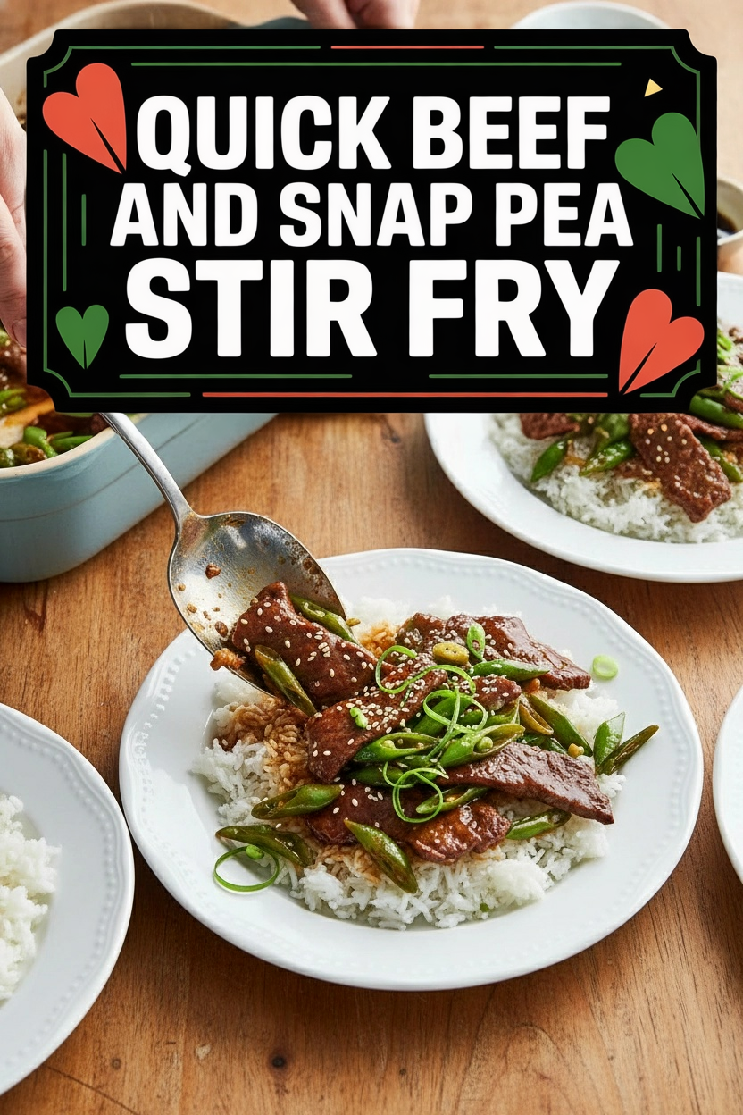 Quick Beef and Snap Pea Stir Fry