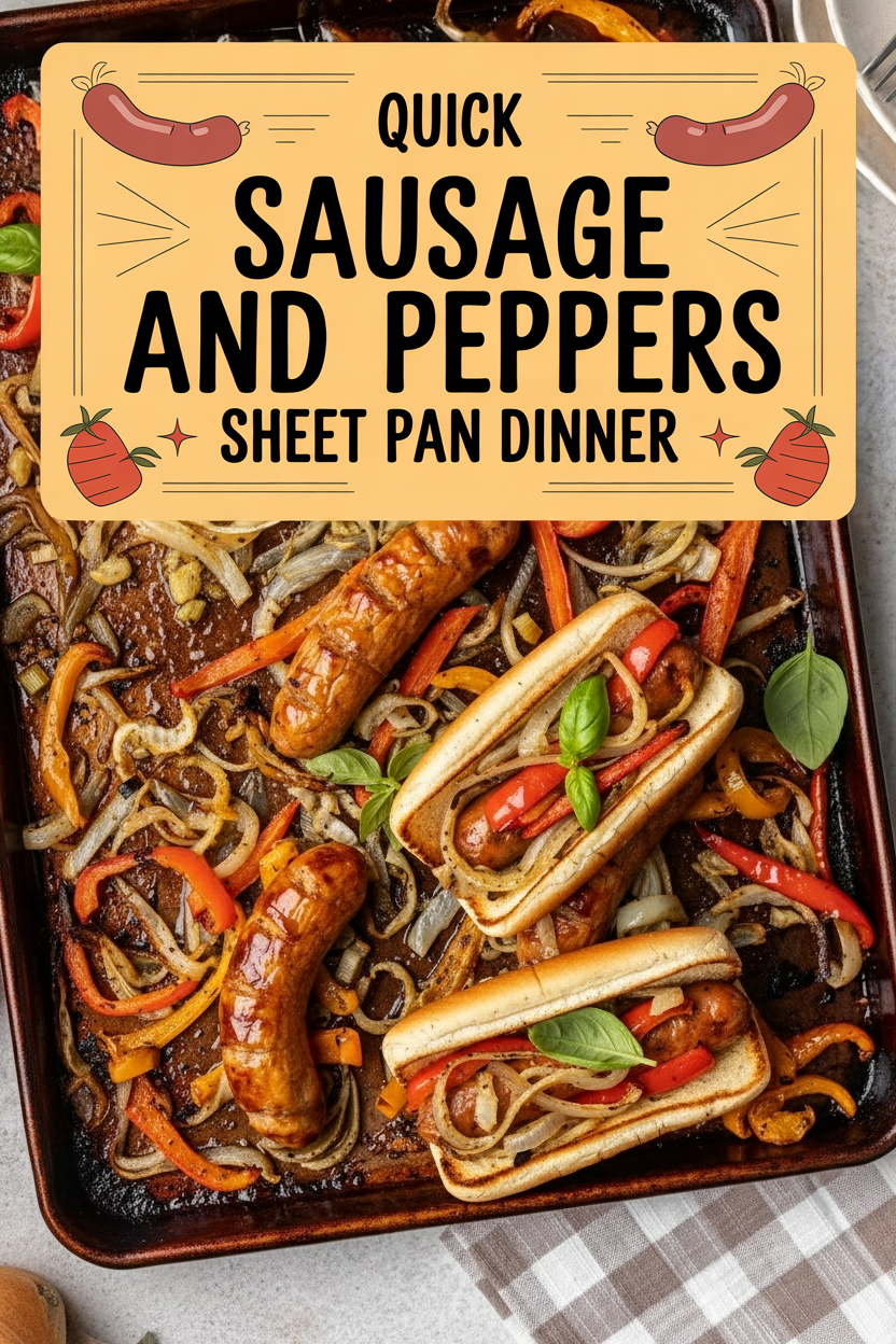 Quick Sausage and Peppers Sheet Pan Dinner