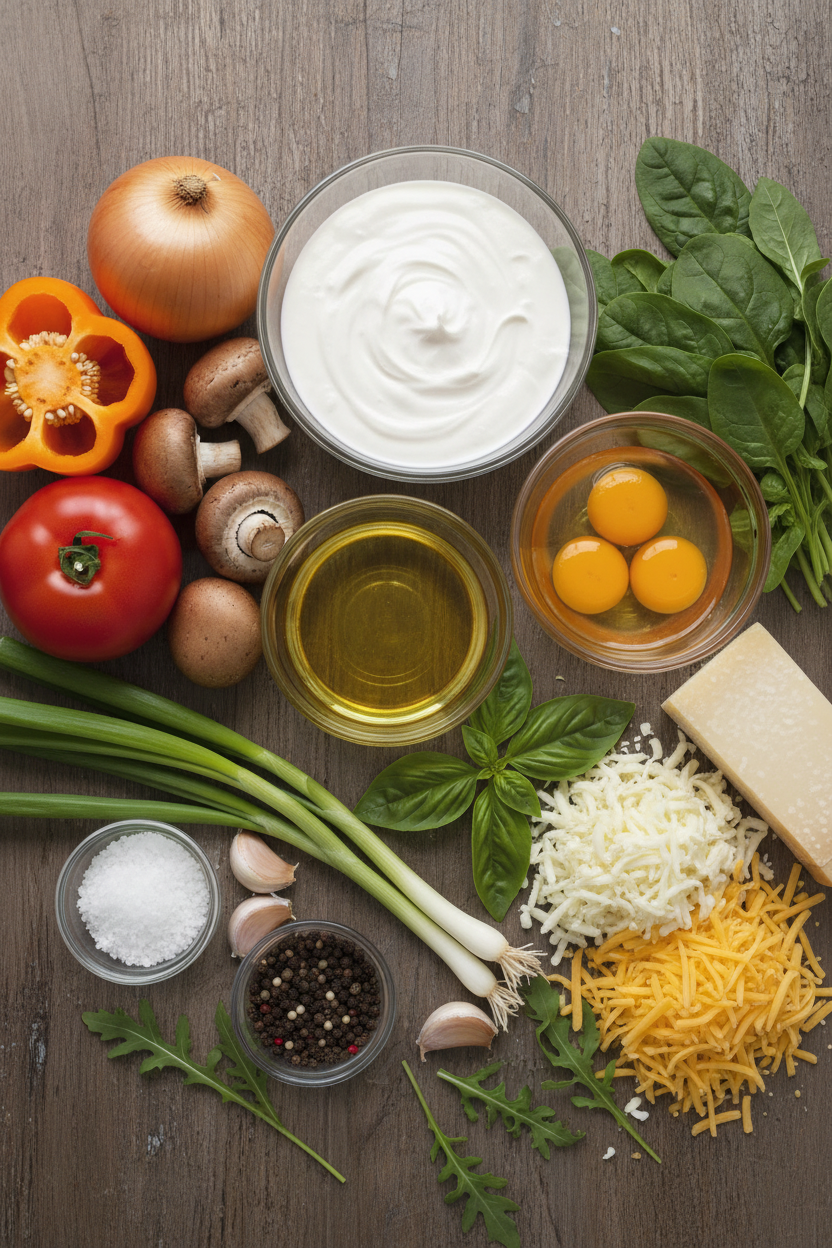 Quick Spinach and Pea Morning Frittata