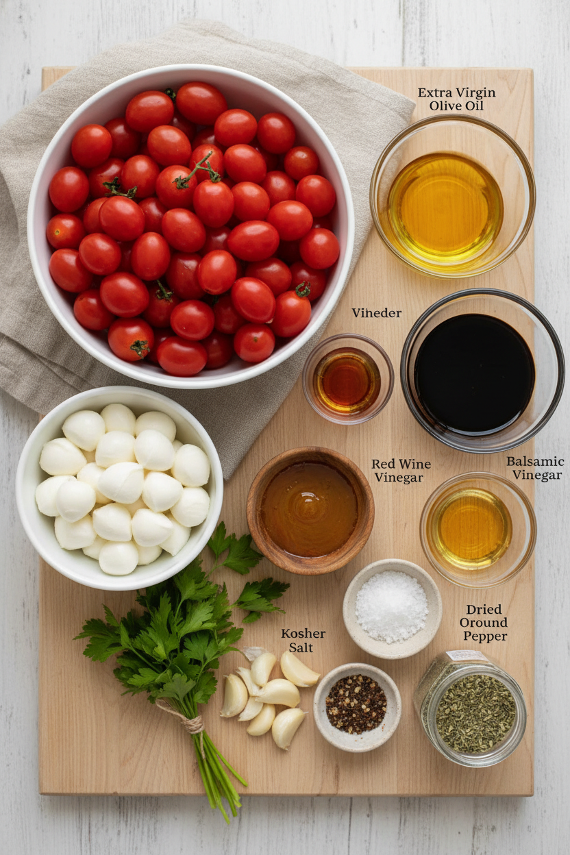 Quick Tomato Mozzarella Salad