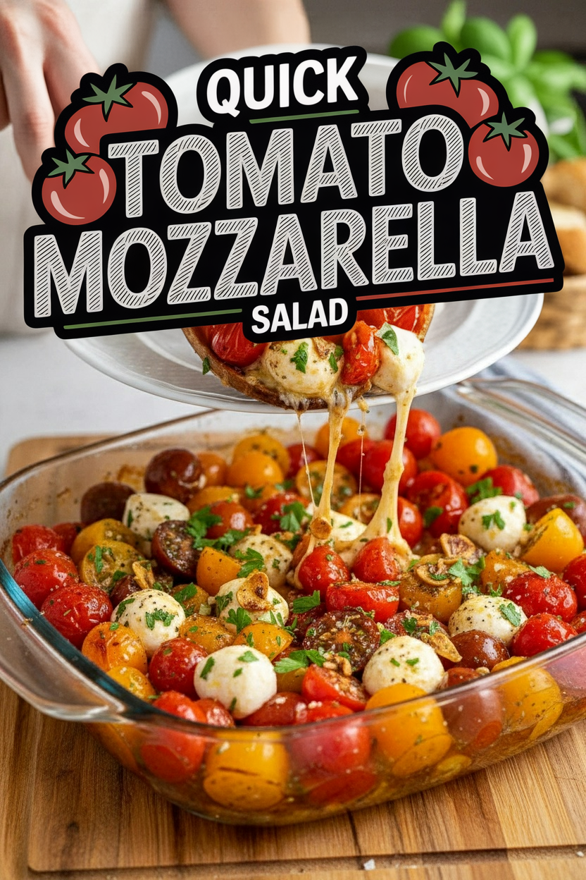 Quick Tomato Mozzarella Salad