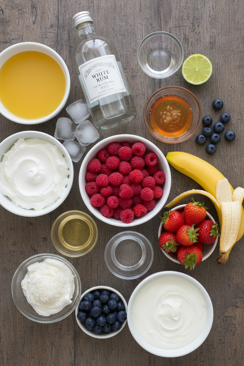 Raspberry Coconut Pineapple Smoothie