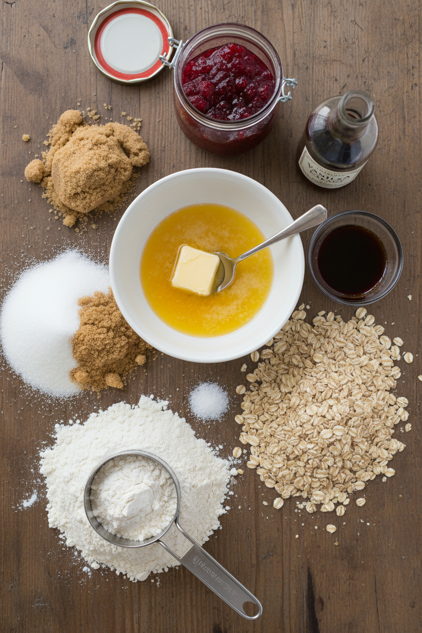 Raspberry Oatmeal Crumble Bars Recipe