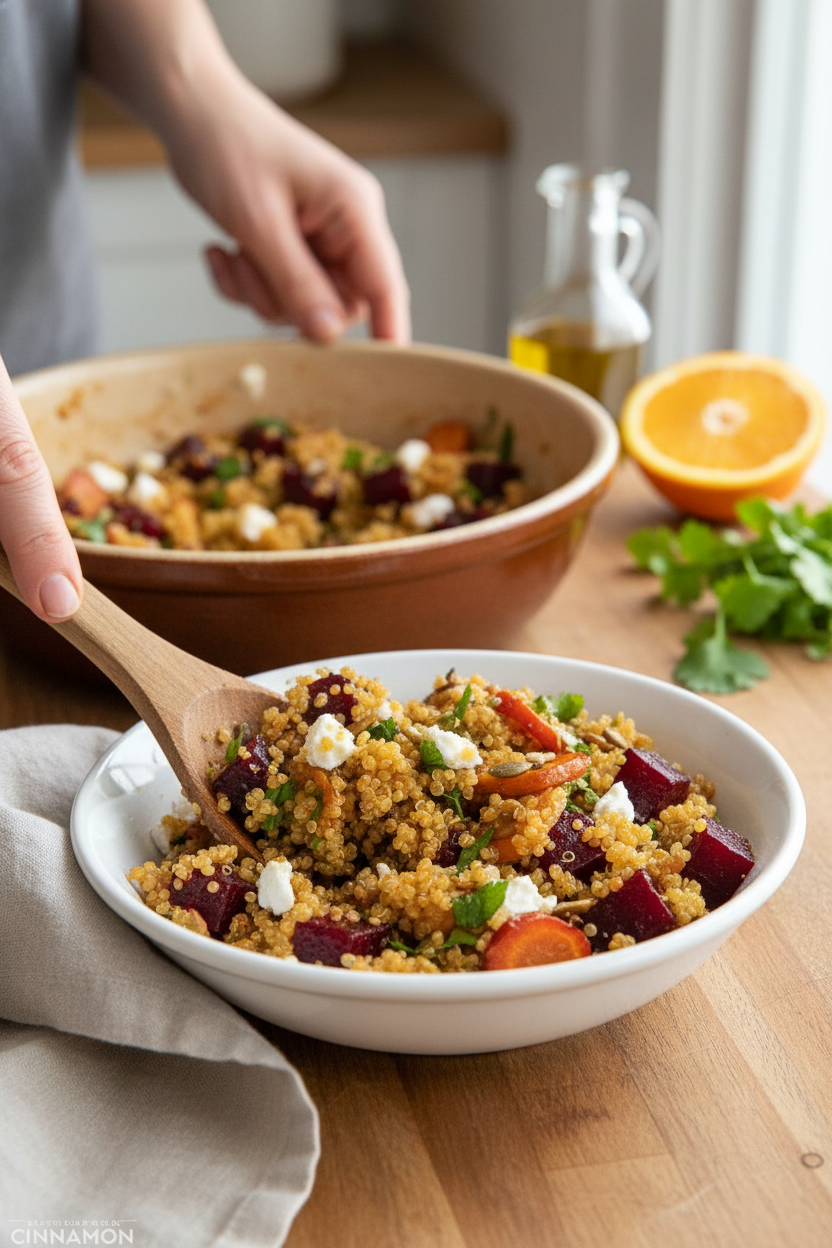 Roasted Beet Quinoa Salad