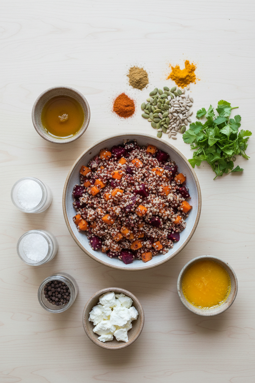Roasted Beet Quinoa Salad