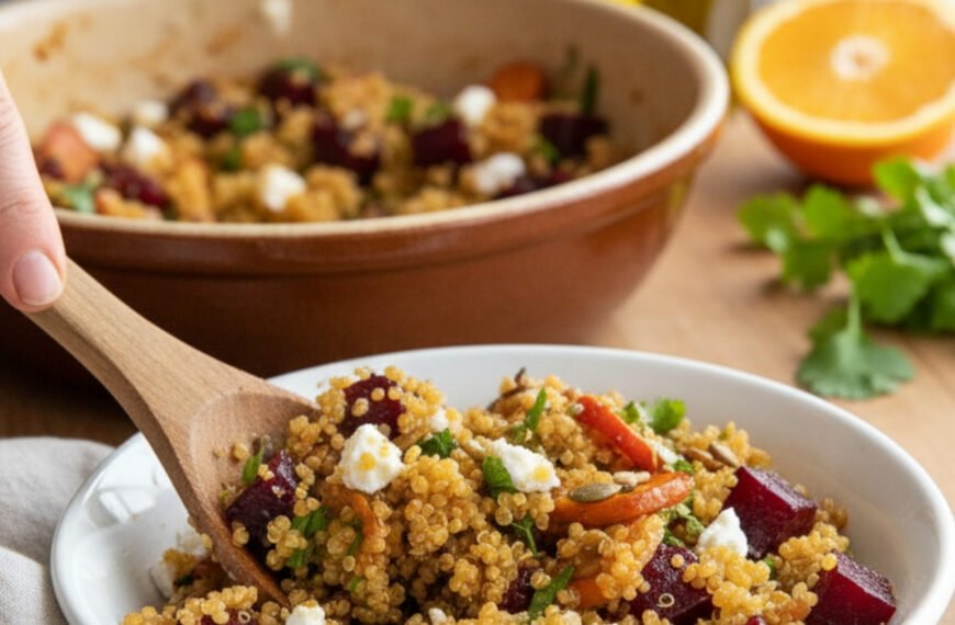 Roasted Beet Quinoa Salad