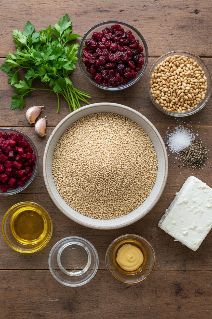 Roasted Beet Quinoa Salad with Feta