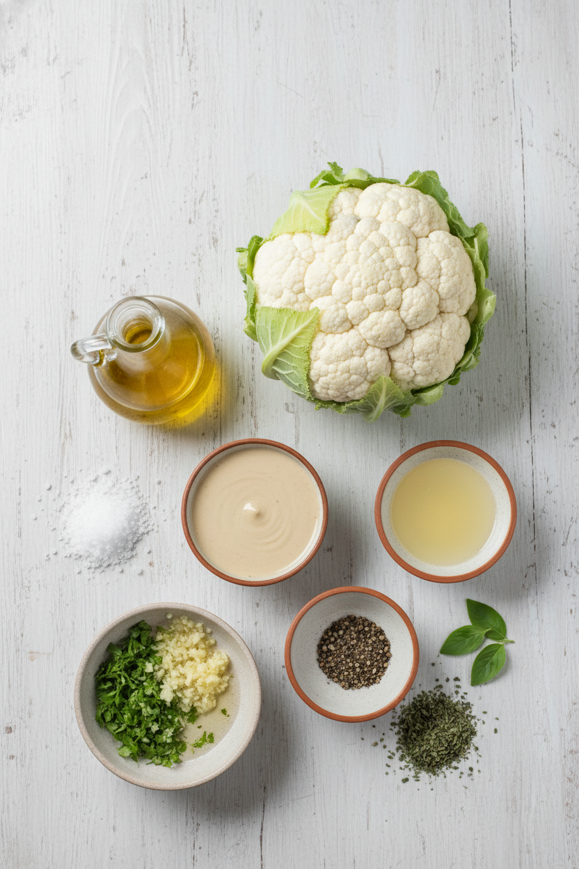 Roasted Cauliflower Steaks with Creamy Tahini