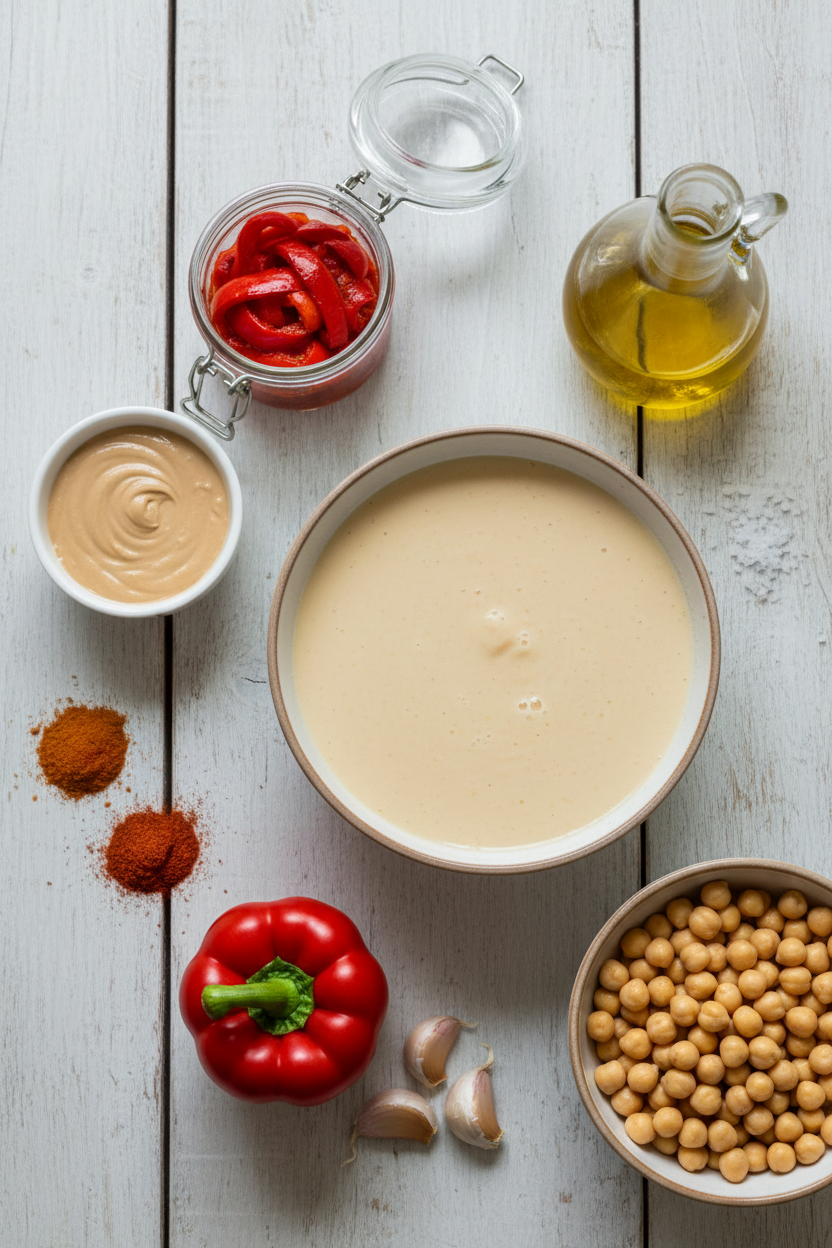 Roasted Red Pepper Hommus Delight