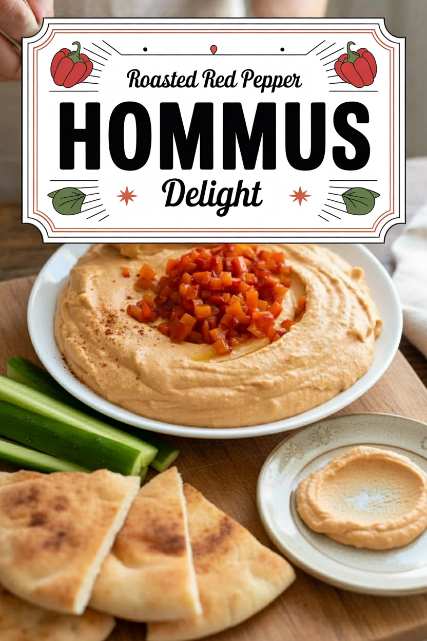 Roasted Red Pepper Hommus Delight