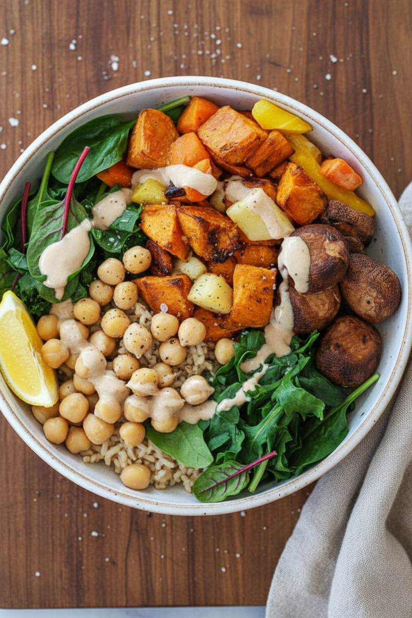 Roasted Root Vegetable Fiber Bowl