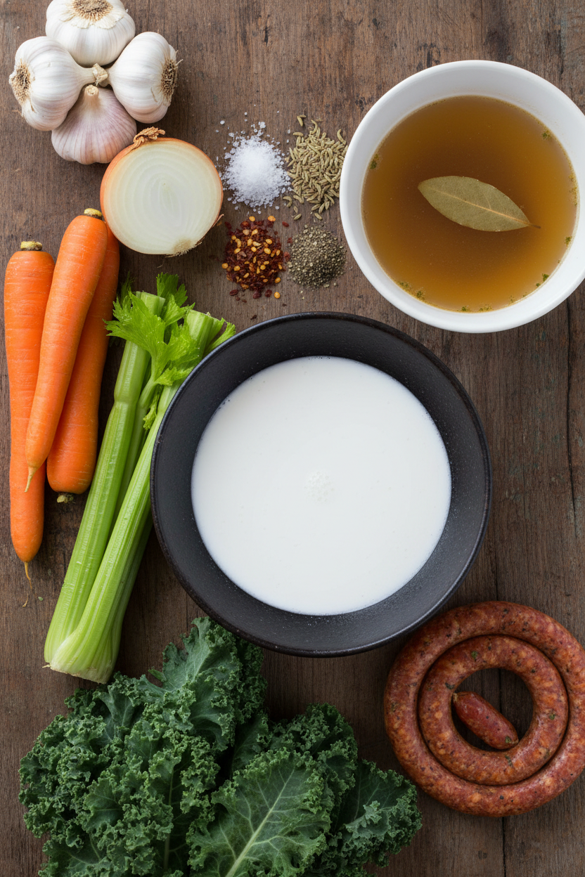 Sausage Kale Soup in One Pot