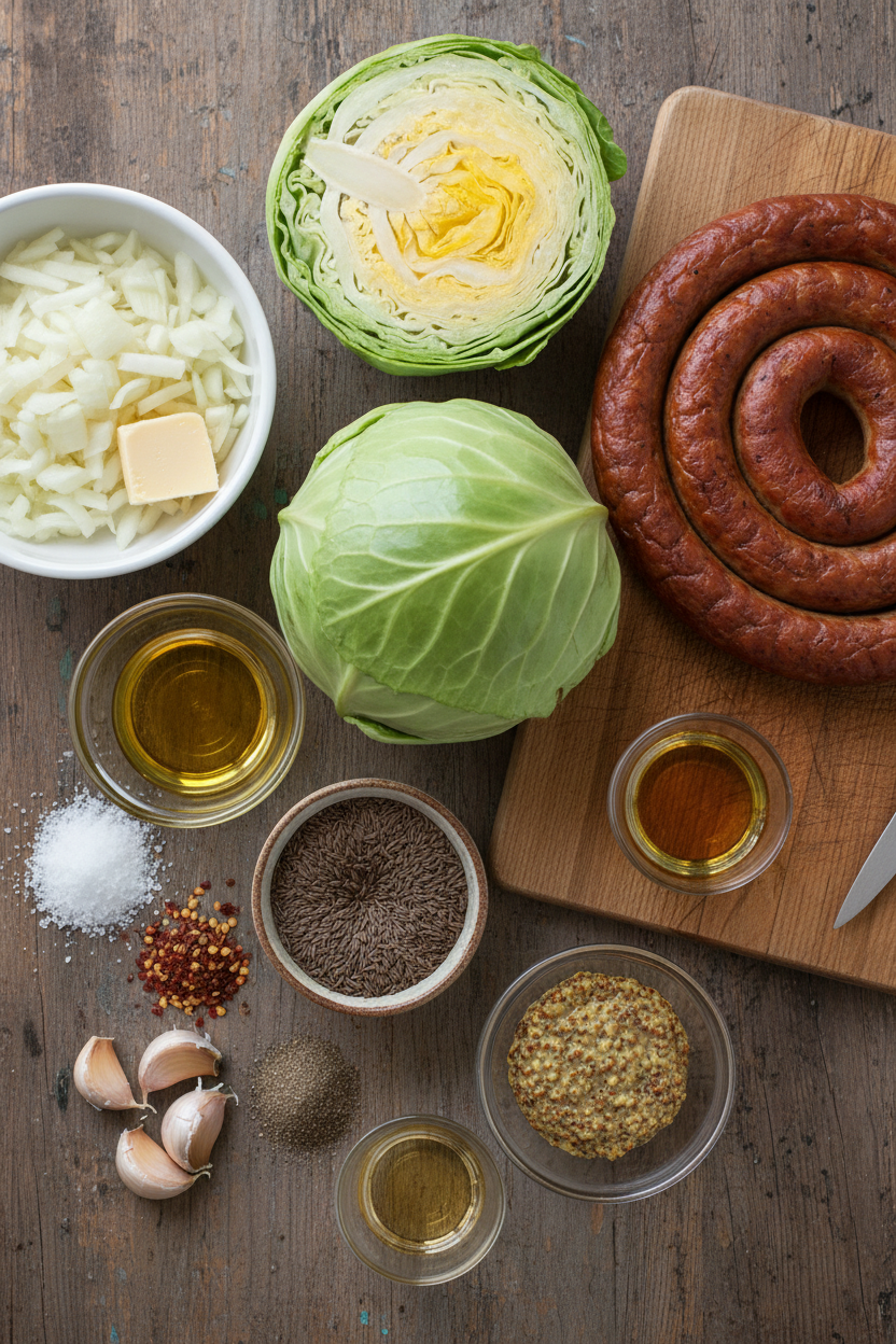 Sausage and Cabbage Skillet Supper