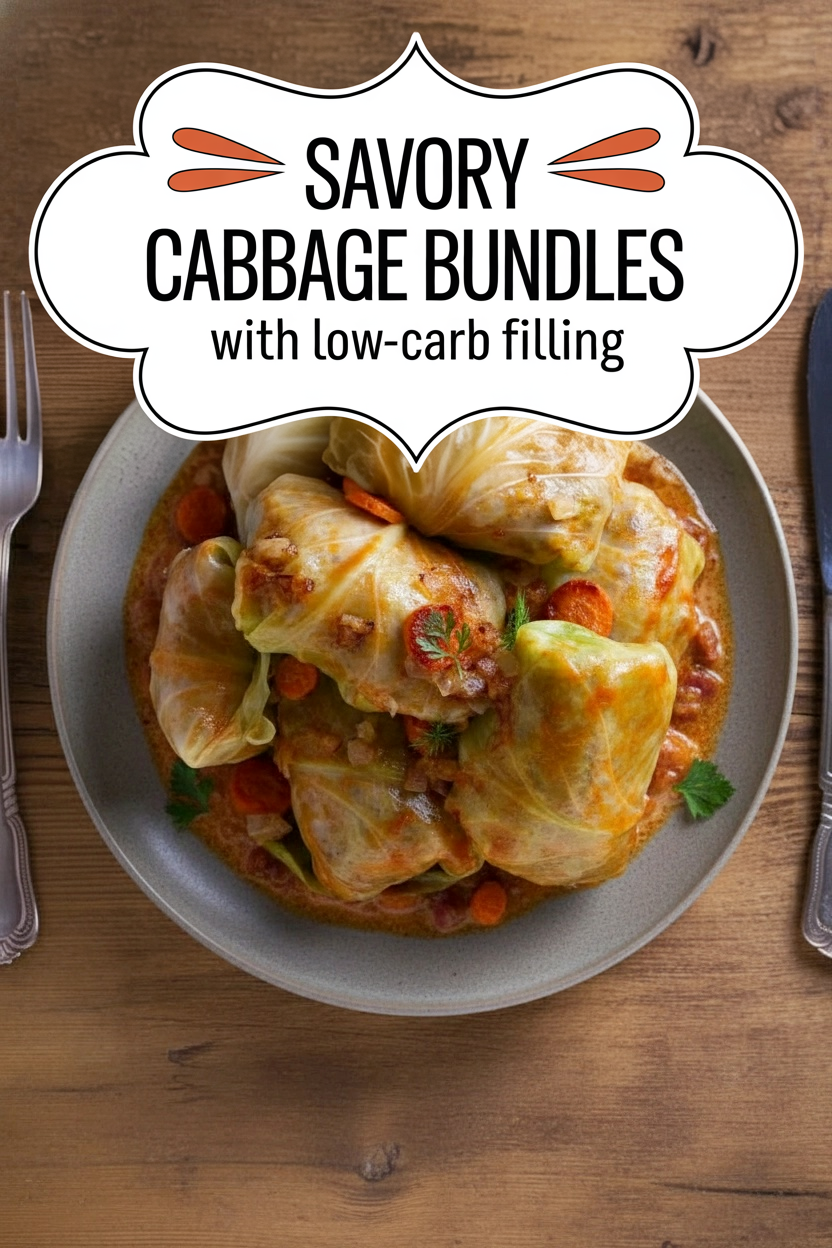 Savory Cabbage Bundles with Low-Carb Filling
