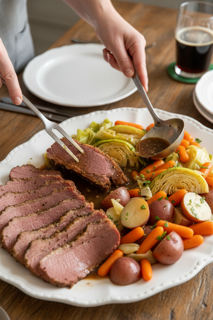 Savory Corned Beef and Cabbage Supper