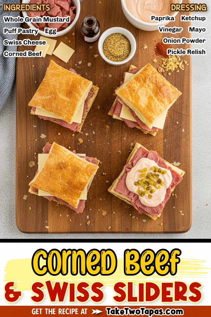 Savory Corned Beef and Swiss Sliders