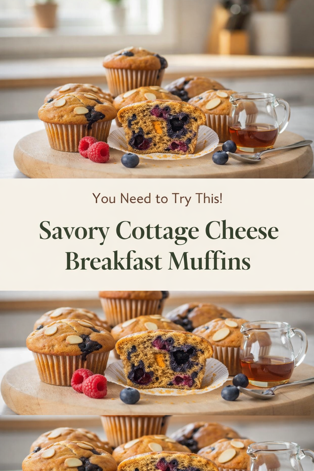 Savory Cottage Cheese Breakfast Muffins