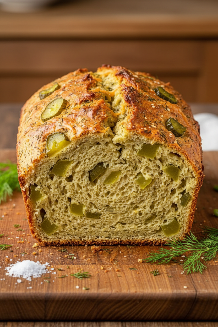Savory Dill Pickle Quick Bread Recipe