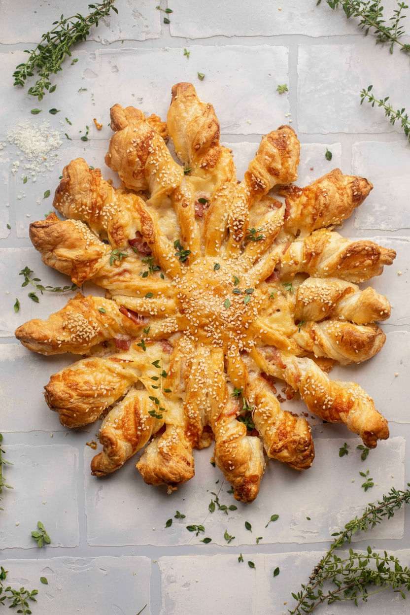 Savory Ham and Swiss Pastry Bake