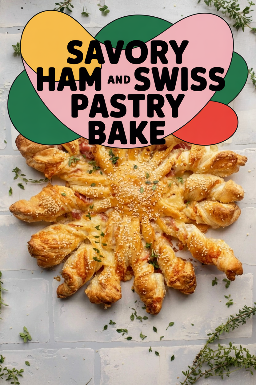Savory Ham and Swiss Pastry Bake