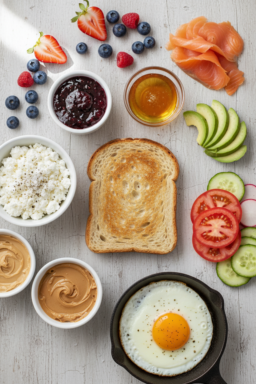 Savory and Sweet Protein Toast Creations