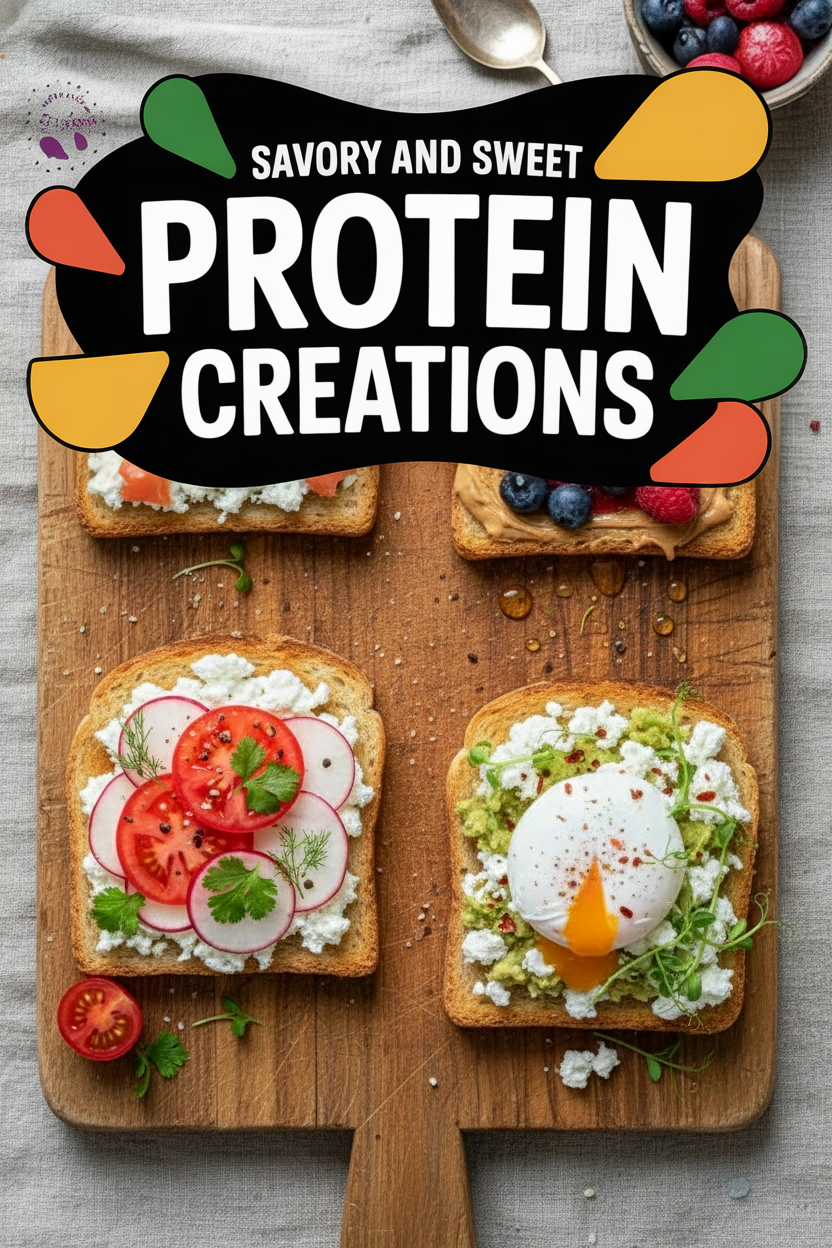 Savory and Sweet Protein Toast Creations