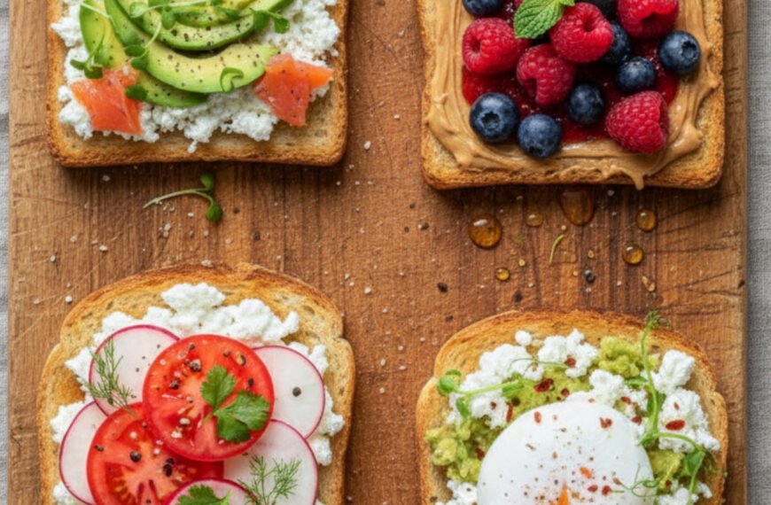 Savory and Sweet Protein Toast Creations