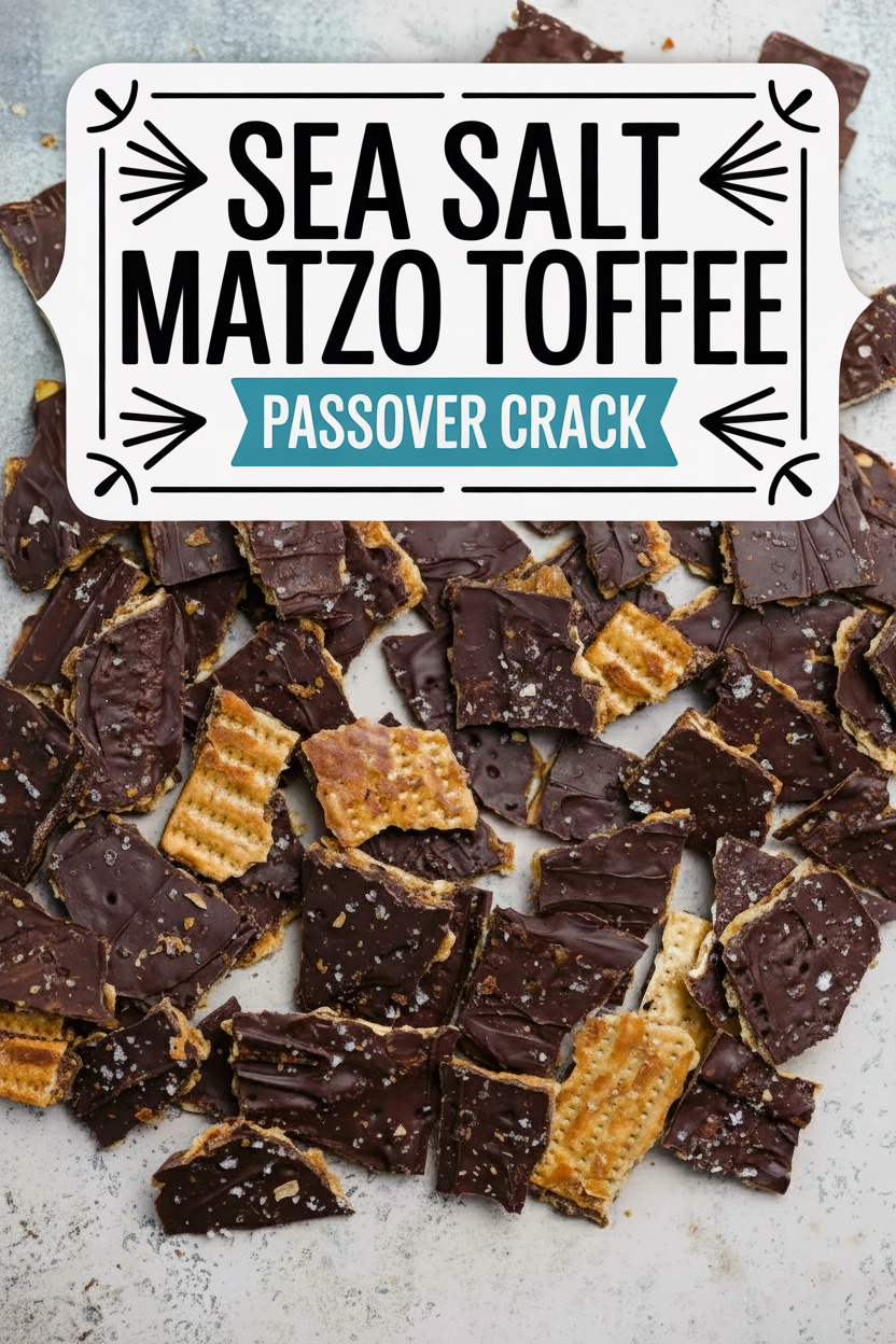 Sea Salt Matzo Toffee Passover Crack
