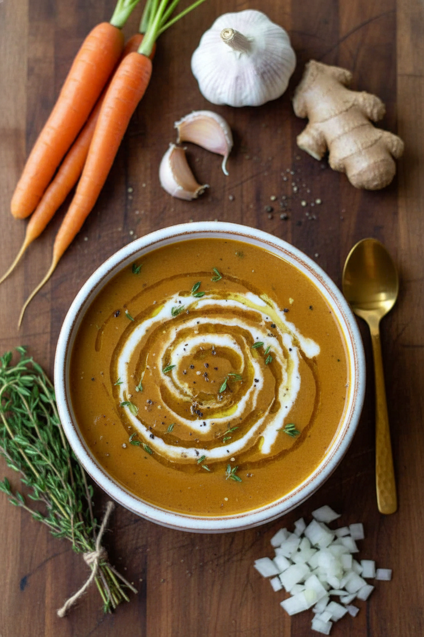 Silky Carrot Ginger Bisque