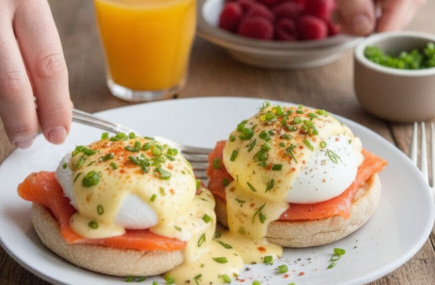 Smoked Salmon Benedict with Dill Hollandaise