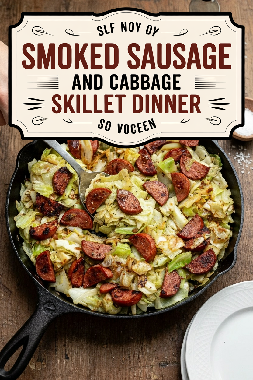 Smoked Sausage and Cabbage Skillet Dinner
